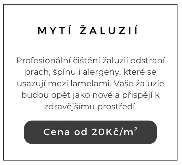 Mytí žaluzií